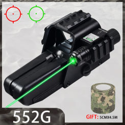 552G Red Green Dot Sight Tactical Optics Holographic Riflescope Hunting Shooting Collimator Airsoft Scope for 20mm Rail Mount