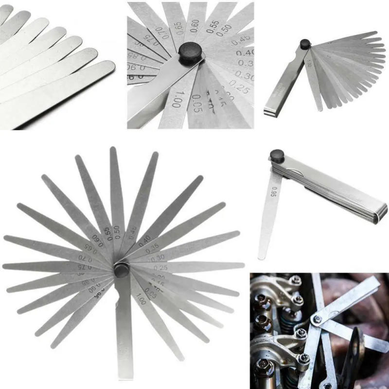 Description Picture 4 of item17 Blades Feeler Gauge High Precision Metric Thickness Gauge Foldable Stainless Steel Gap Gages Blades Feeler Measurements Tool