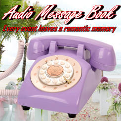 Voice Message Book Wedding Phone Blessing Message Memoir Banquet Audio Sign-in Guestbook Voicemail Telephone Recording