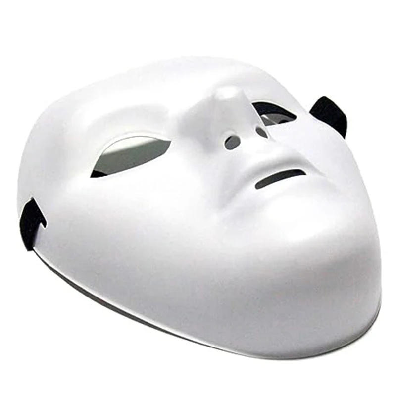 Description Picture 6 of item1pcs Creative Female Scary White Blank Full Face Masks Fashion Halloween DIY Scary Mask Male Festive Party Decoration Masks