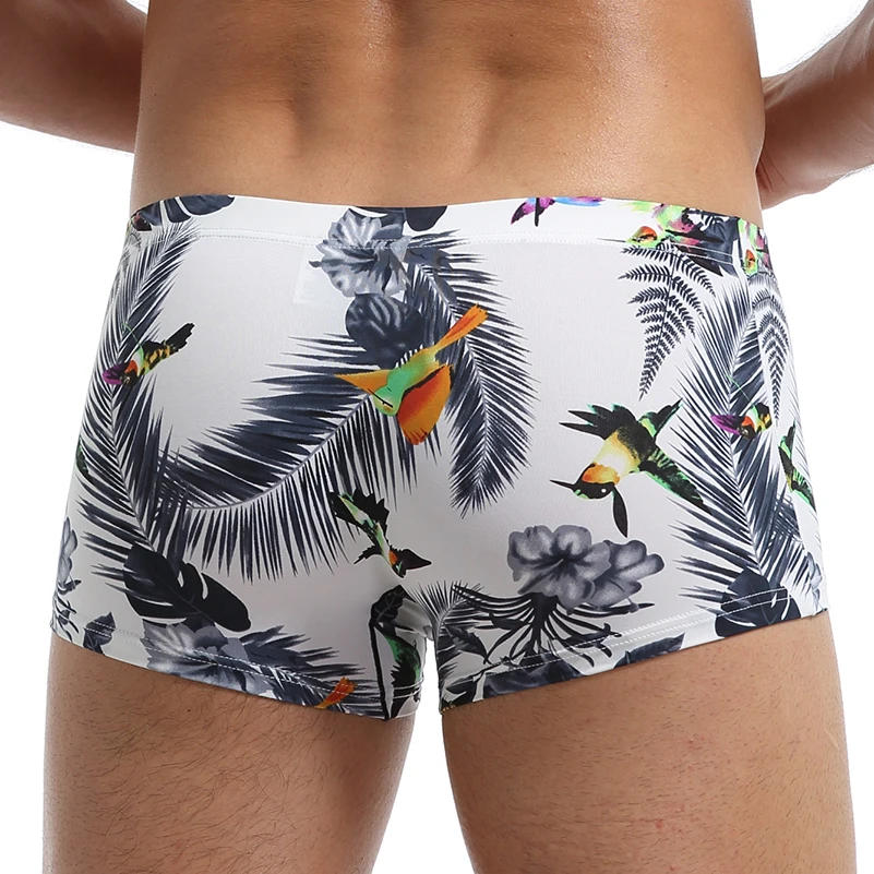 Description Picture 6 of itemMens Boxer Sexy Underwear Printed Breathable Boxershorts Underpants Soft U Pouch Ice Silk Male Panties