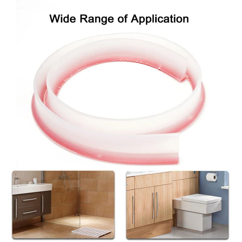 Description Picture 6 of item100-300CM Silicone Bathroom Water Stopper Blocker Shower Dam Dry And Wet Separation Flood Barrier Door Bottom Sealing Strip