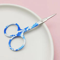 EasyNail 1pcs Mirror surface Straight Curve Head Professional Cuticle Manicure Pedicure Nails Scissors eyebrow Nose Hair