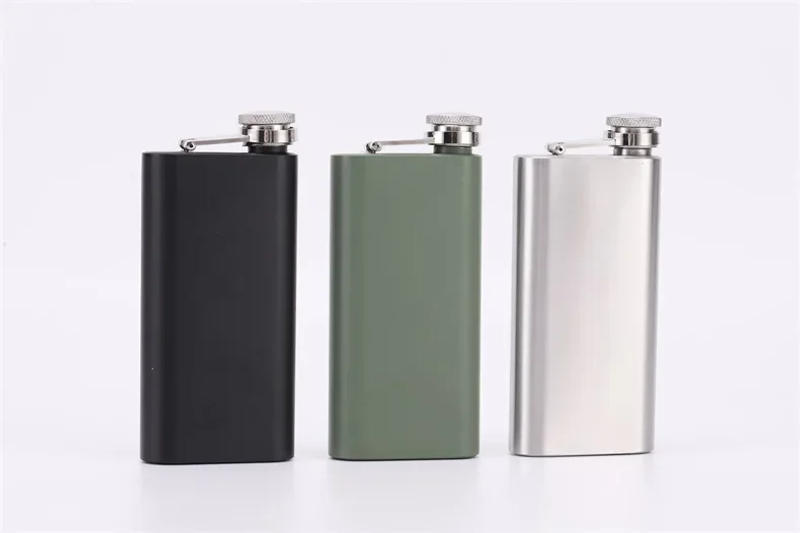 Description Picture 2 of item5oz Portable 304 food grade Square Flagon Whiskey Vodka Wine Pot Hip Flask Set Alcohol Drinking pocket Bottle outdoor camping