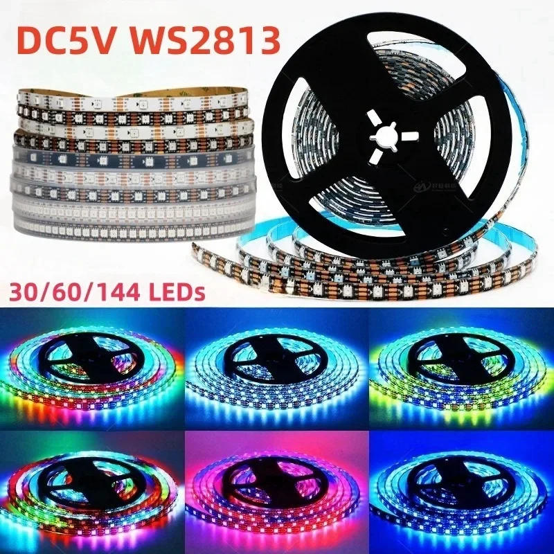 Description Picture 6 of itemDC5V/12V WS2811 WS2813 WS2815 WS2812B Led Strip 30/60/144Led Individually Addressable Dual-Signal Full Color Led Tape Light 1-5m