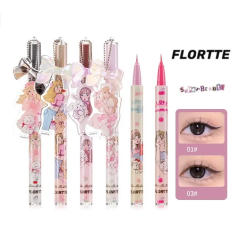 FLORTTE MIKKO Eyeliner Branded Color Liquid Easy To Wear Eyeliner Eye Waterproof Lasting Quick-dry Liner Flortte Mikko Cosmetic