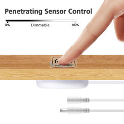 Dimmable LED Controller 12V~24V Wooden Touch Sensor Switch Penetrable Switch Sensor LED Dimmer for Neon Strip COB LED Light Bar