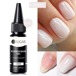 UR SUGAR 30ml Milky Jelly White Rubber Base Gel Nail Polish Refill Supplier Soak Off UV/LED Profession Hybrid Gel For Manicure