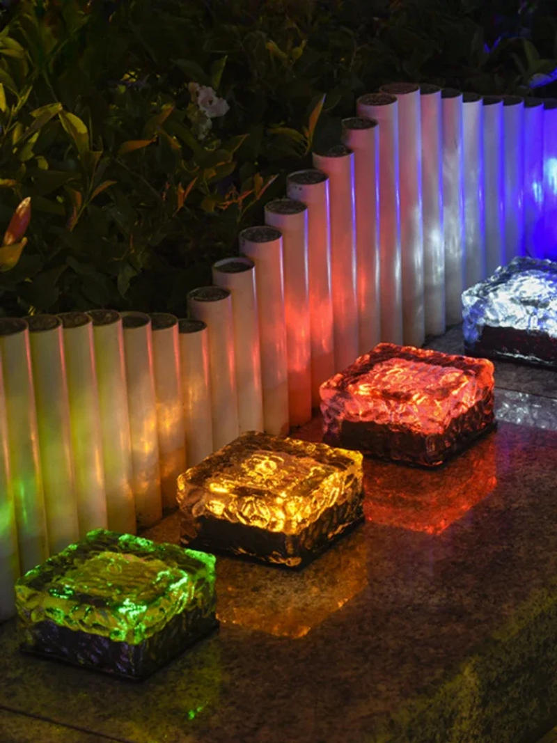 Description Picture 2 of itemSolar Garden Lights Outdoor Cube Underground Lamp Waterproof Courtyard Pathway Party Decor Lamps Sunlight Landscape LED Light