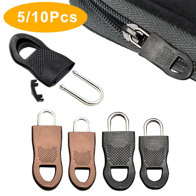 Description Picture 5 of item5/10Pc Replacement Zipper Slider Pull Puller End Fit Rope Tag Clothing Zip Fixer Broken Buckle Zip Cord Tab for Luggage Backpack