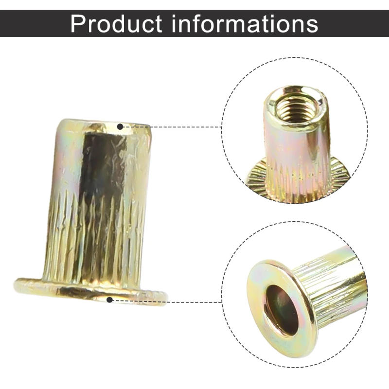 Description Picture 6 of item1PCS Hand Rivet Nut Head And 20pcs Iron Galvanized Nuts M3 For Hand Rivet Tool Belt With 20pcs Nut Hardware Fasteners