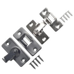 90 Degree Buckle Stainless Steel Right Angle Hook Lock Bolts For Sliding Door Hardware Locks For Wooden Doors Metal Doors