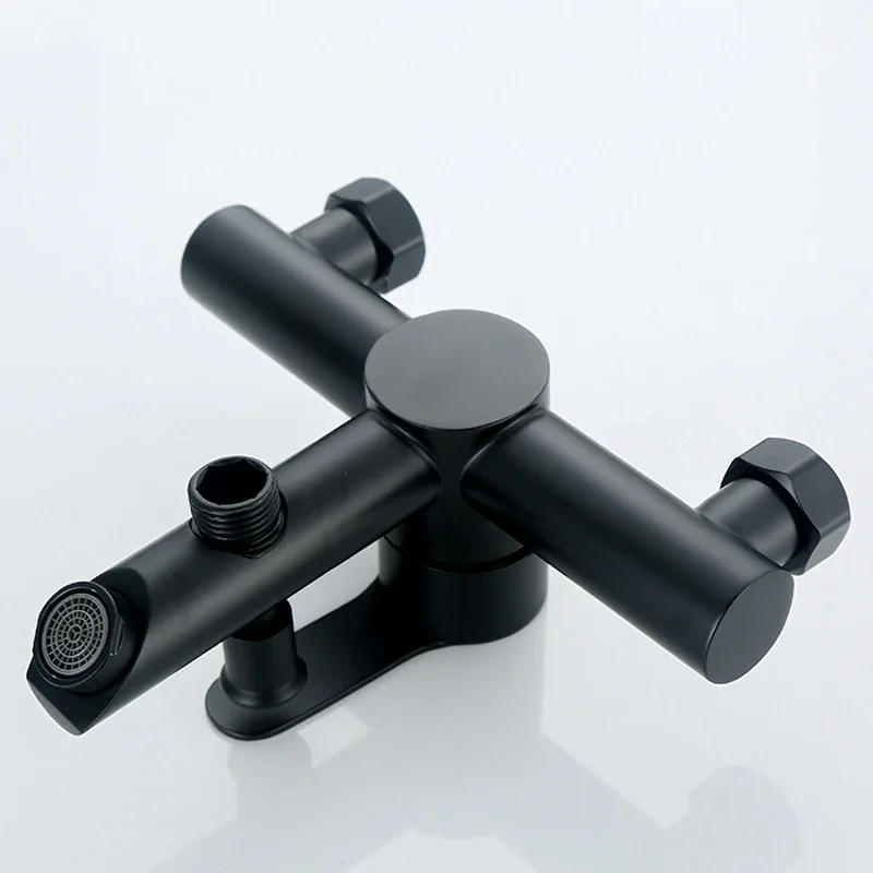 Description Picture 6 of item304 Stainless Steel Bathroom Faucet Shower Black Faucet Wall Mounted Bathtub Shower Mixer Tap Shower Faucet Mixer Taps