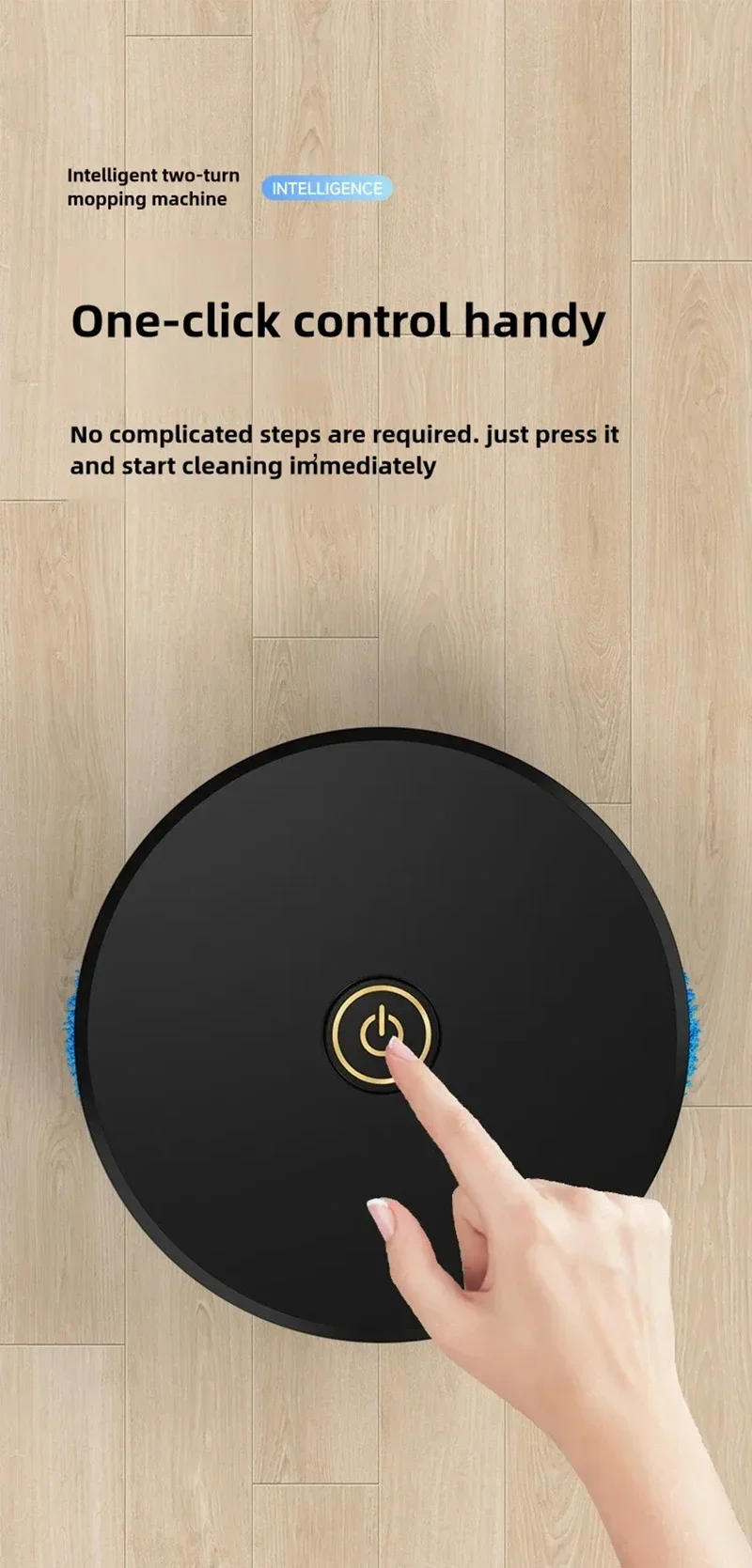 Description Picture 6 of item4000Pa Smart Sweeping Robot Double-turn Silent Vacuum Cleaner Sweep Mop Brush 3-in-1 Multi-function Home Cleaning Machine