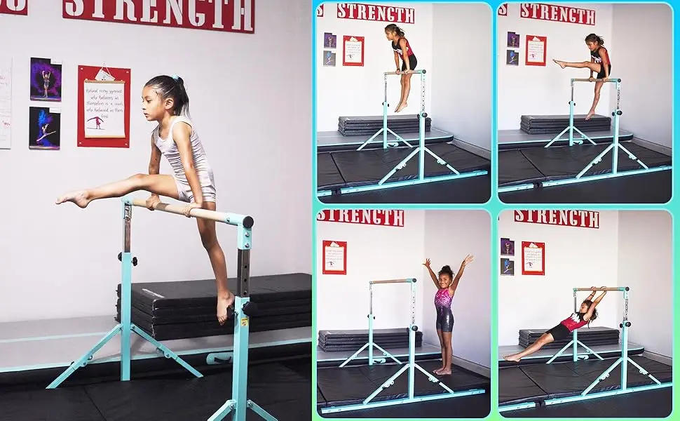 Description Picture 3 of itemFoldable Gymnastics Bar, 6FT Gymnastic Horizontal Bars, Folding Training Bar for Kids and Teenagers 3-18