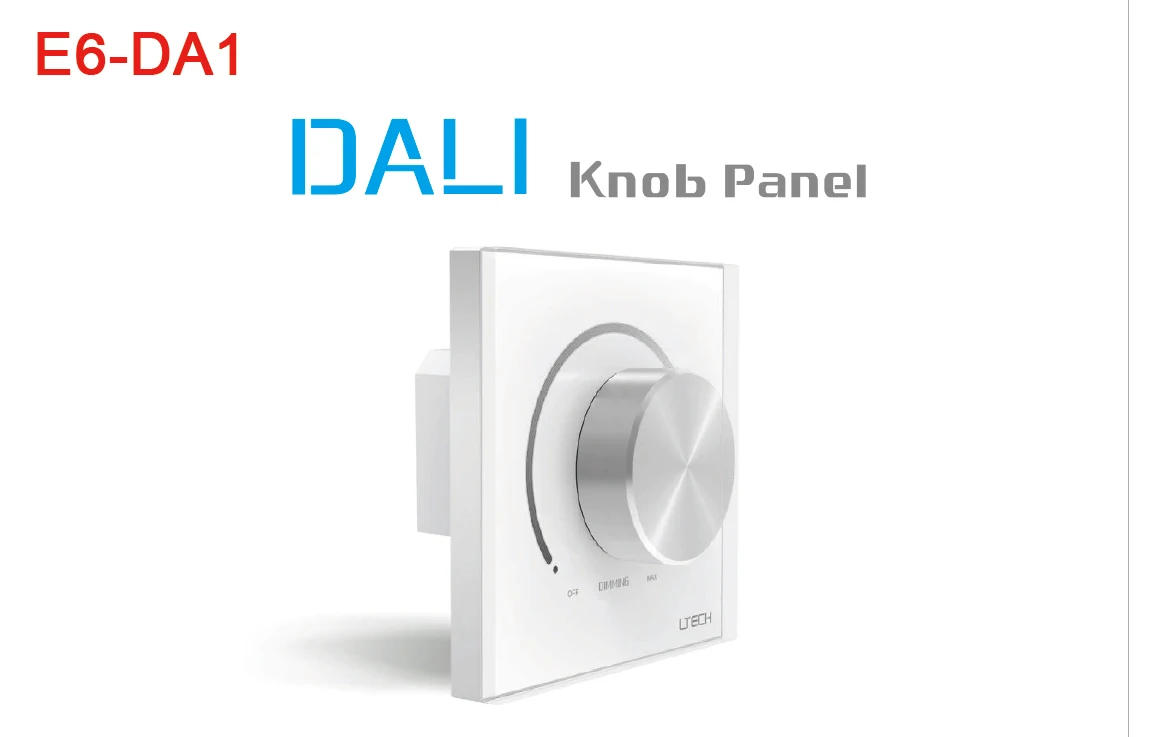 Description Picture 6 of itemDALI Touch Panel 86 style wall DIM CCT RGB RGBW Switch Controller Bus supply power;DALI Double Group Push Switch for LED Light