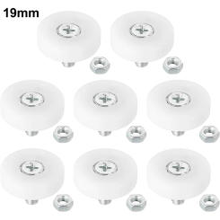 Drawer Locks Bearing Drawer Rollers 8Pcs Bearing Pulley Plastic Small Wheel Drawer Pulley With Screw Practical