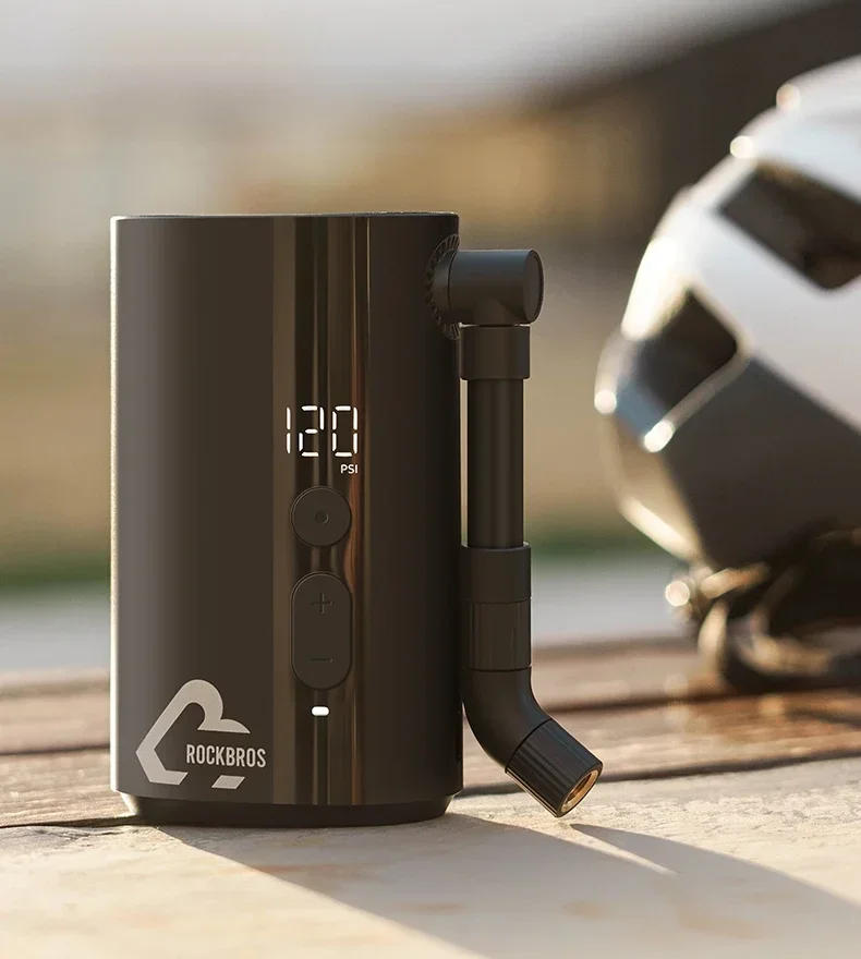 Description Picture 2 of itemROCKBROS Mini Pump 150psi Portable Riding Bicycle Electric Air Pump 5V2A Type-C Outdoor Portable  MTB Road Bike Motorcycle Pumps