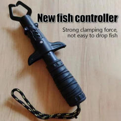 Fishing Gripper Lip Grippers Fishing Fish Grabber Tool Lip Clamp With Weight Scale Anti-Rust For Beginner Fishing Enthusiasts