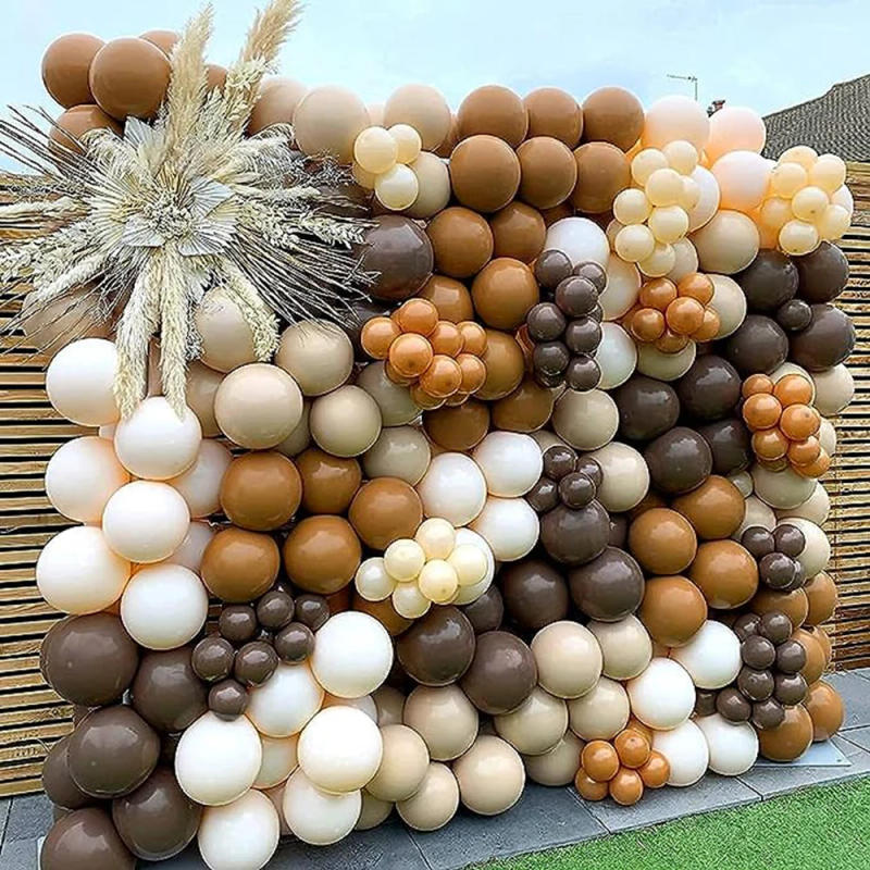 Description Picture 6 of item10/20/30pcs Navy Blue Balloons Skin Brown White Sand Latex Balloon Baby Shower Decor Birthday Party Wedding Decoration Supplies