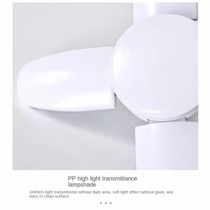 Description Picture 6 of itemE27 LED Bulb Fan Blade Timing Lamp AC220V 28W Foldable Led Light Bulb Lampada For Home Ceiling Light High quality