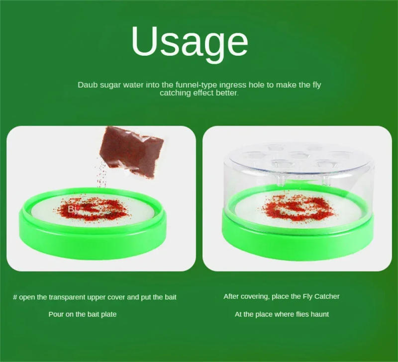 Description Picture 4 of itemMultipurpose Flies Killer Fly Trap Household Kitchen Pest Reject Control Repeller Indoor Flycatcher Catcher Killer Fly Trap