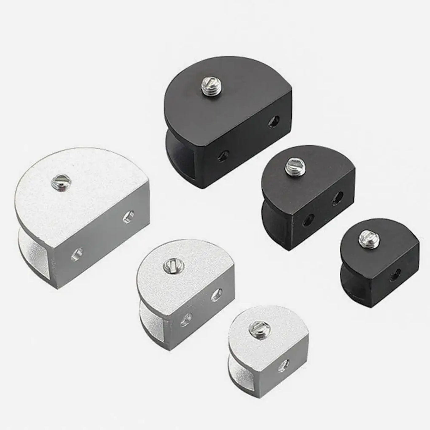 Description Picture 6 of itemGlass Clamp Glass Plated Brackets Zinc Alloy Chrome Finish Shelf Holder Support Brackets Clips For 6-12mm Furniture Hardware