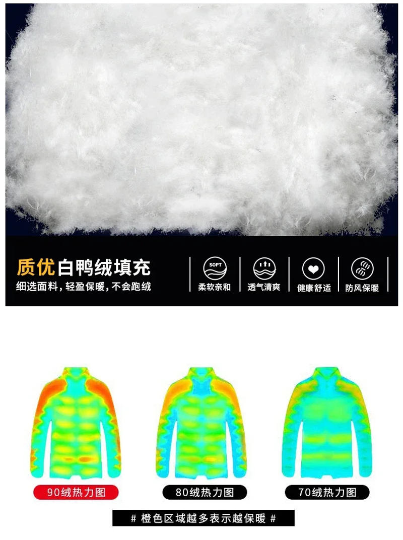 Description Picture 4 of itemZDT-8035 Winter Men's Genuine Leather Down Coat Mid length Lapel Genuine Leather Coat Sheepskin Casual Business Jacket