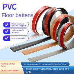 1M Soft PVC Self Adhesive Floor Transition Strip Carpet Edging Trim Flooring Threshold Transition Sealing Strips Fit 3~10mm Gaps