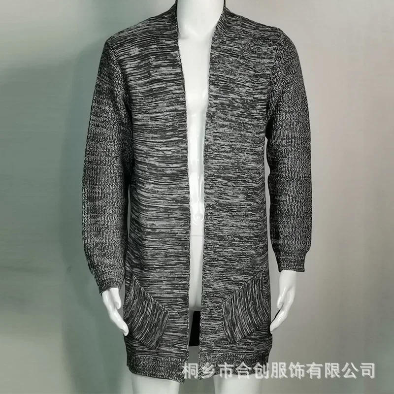Description Picture 5 of itemSweater Cardigan Long Sleeve Knitted Cardigan Windbreaker Coat Men