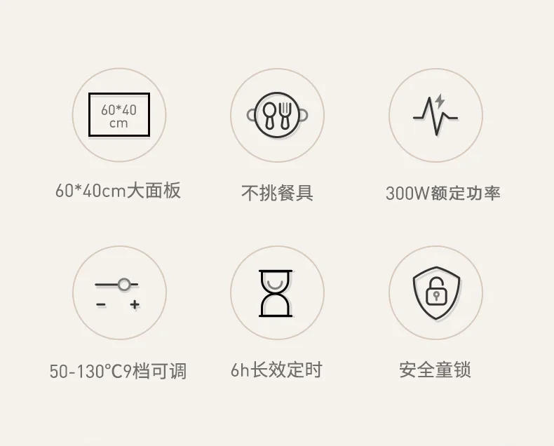 Description Picture 3 of item220V Keep Food Warm with Su Boer Electric Beverage Warmer - Hot Plate and Heat Preservation Pad