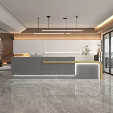 Podium Modern Reception Desk Bar Counter Beauty Salon Store Luxury Reception Desk Banco Salon Theke Rezeption Luxury Furniture