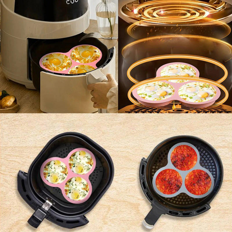 Description Picture 4 of itemReusable Silicone Molds Air Fryer Egg Pan Cakes Dessert Baked Goods Tools For Kitchen Cooking Air Fryer Baking Cooking Accessory