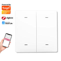 Tuya ZigBee 3.0 Smart 12 Scene Switch Wireless Push Button 1/2/3/4 gang Battery Powered Transmitter Smart Life App Automatio