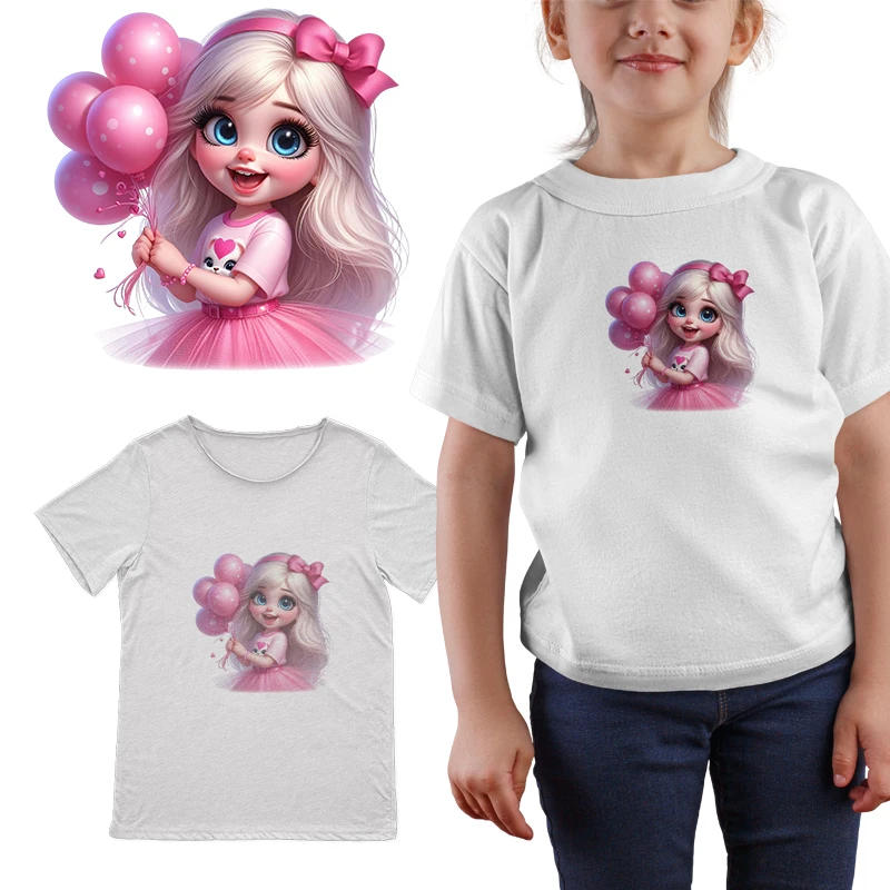 Description Picture 3 of itemButterfly Princess Loli Iron On Transfer Patches Thermal Sticker Animal Applique Heat transfer Vinyl Patches For Clothes Kids