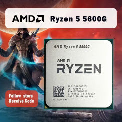 AMD Ryzen 5 5600G R5 5600G 3.9GHz Six-Core Twelve-Thread 65W CPU Processor L3=16M 100-000000252 Socket AM4