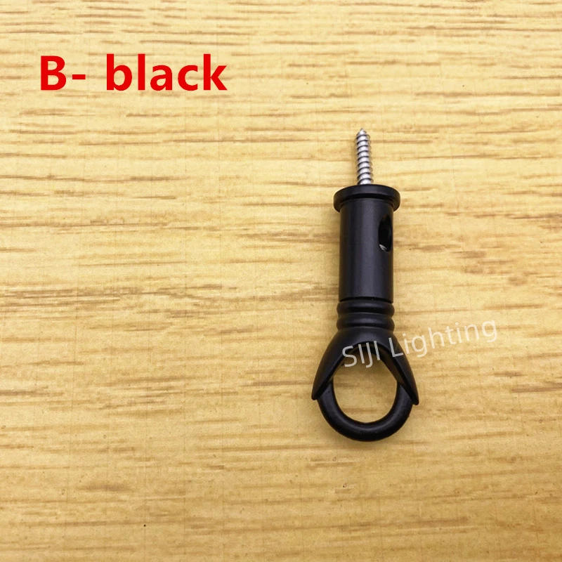 Description Picture 5 of itemCeiling Plate Hook Hardware Zinc Alloy Hook Restaurant Bar Ceiling Rose M10 Ring For led Ceiling Light Closed Hook Opening Rings