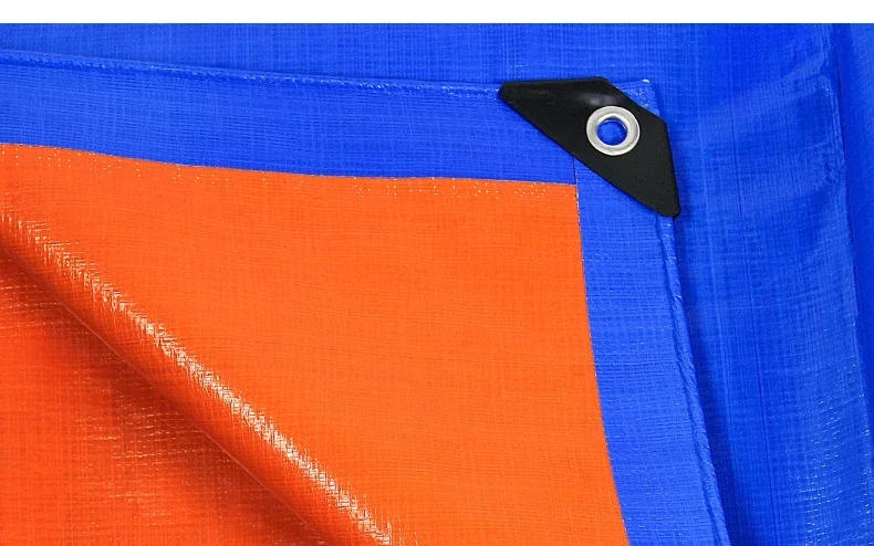 Description Picture 6 of item2X2m 2X3m Waterproof Blue Orange Plastic PE Tent Tarp UV Protective Tarp Awnings Awnings Summer Backyard Gardens Rain Cover