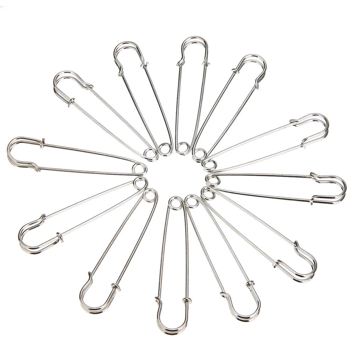 Description Picture 5 of item12pcs Large Heavy Duty Stainless Steel Safety Pins for Wedding Bouquet Brooch DIY Decoration