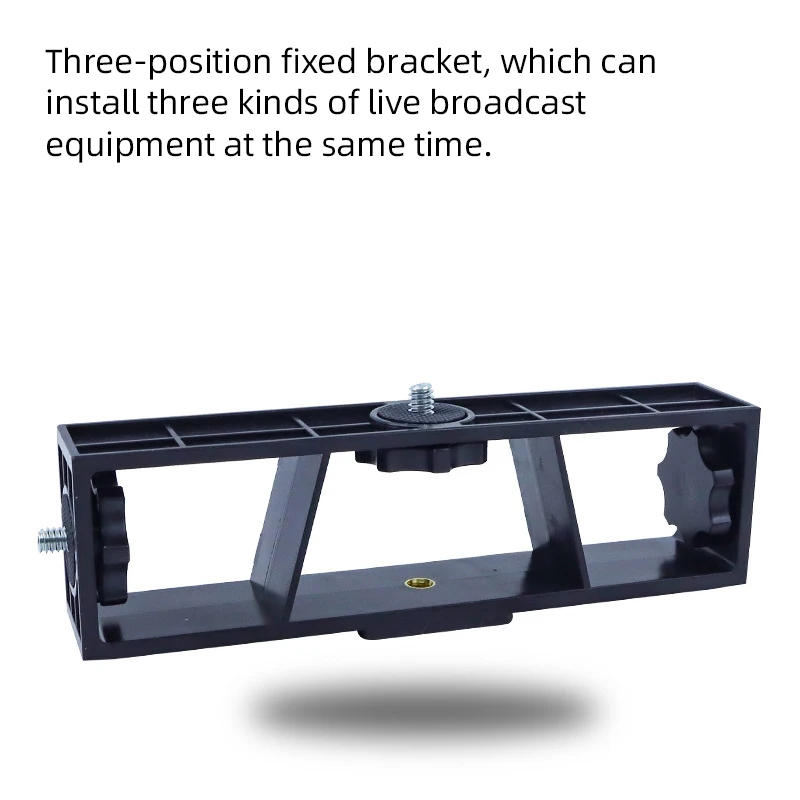 Description Picture 4 of itemThree-position Fixed Bracket Multi-camera Live Stand Mobile Phone Mount for GoPro Hero SJCAM AKASO DJI EKEN Xiaomi Fill Light