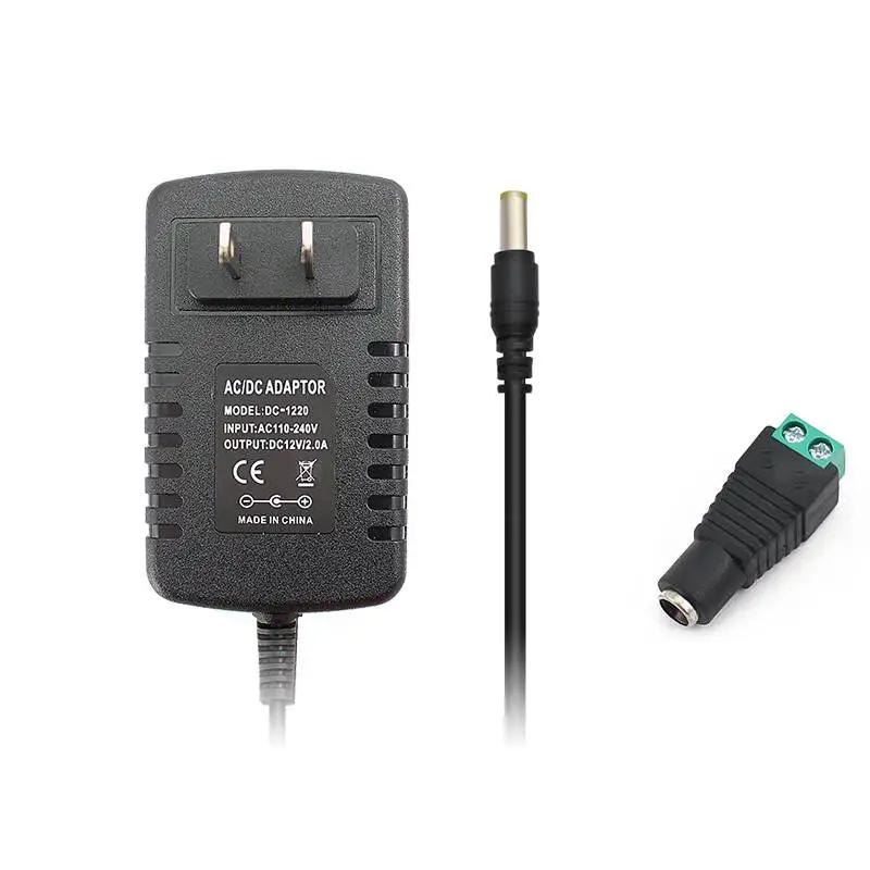 Description Picture 5 of itemUniversal Power Adapter AC 220V 110V TO DC 12V Volt 2A 24W DC Female Switching Power Supply 12V DC Source Lighting Transformer