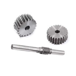 1 Set Worm Gear With Rod 2M/2.5M Reduction Ratio 1:15/20/25/30/35/40/45 Teeth Worm Gear Reducer Transmission Parts