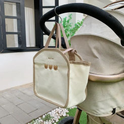Canvas Mommy Shoulder Bags Baby Nappy Bags for Newborn Diaper Organizer Pouch Babies Accessories Stroller Tote Bags Mom Handbags
