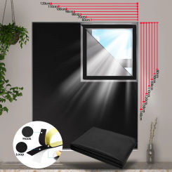 Customized Blackout Curtains Travel Portable Blackout Window Shades Self-adhesive Waterproof Blackout Blinds for Bedroom Dorm
