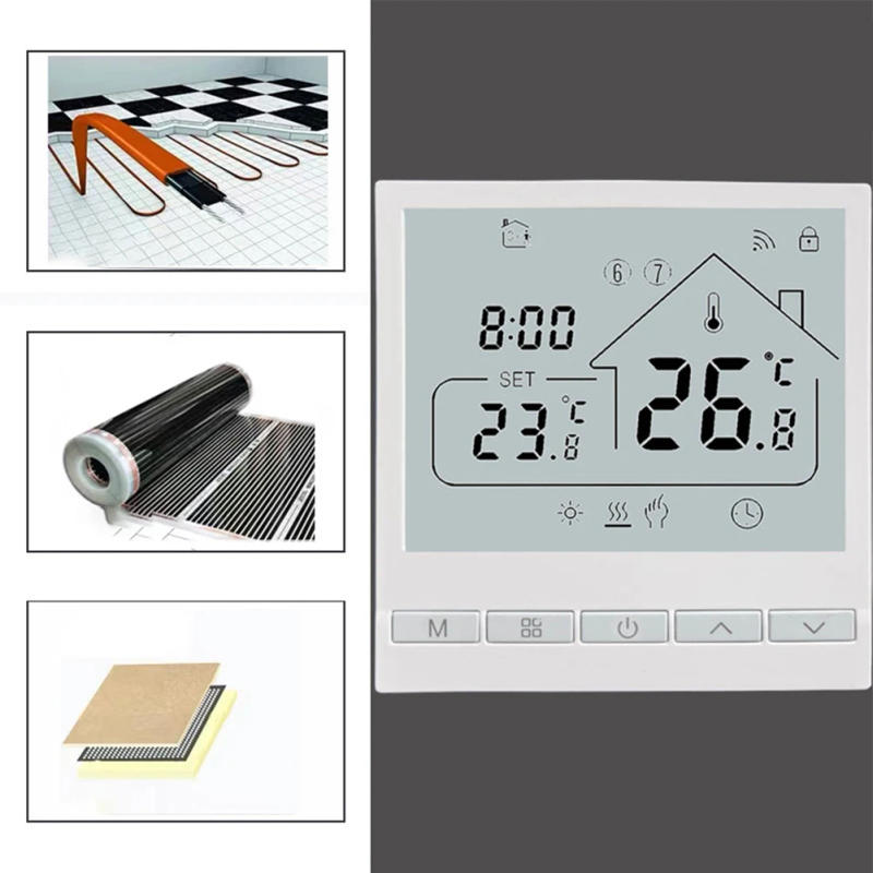 Description Picture 3 of itemSmart Home Thermostat WIFI/NO-WIFI Floor Thermostat Control Warm Underfloor Heating Programmable Life