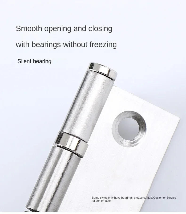 Description Picture 4 of itemStainless Steel Flat Hinge Door & Window Hardware Rustproof Hinge Polished Bearing Mute Hinge Cabinet Hardware