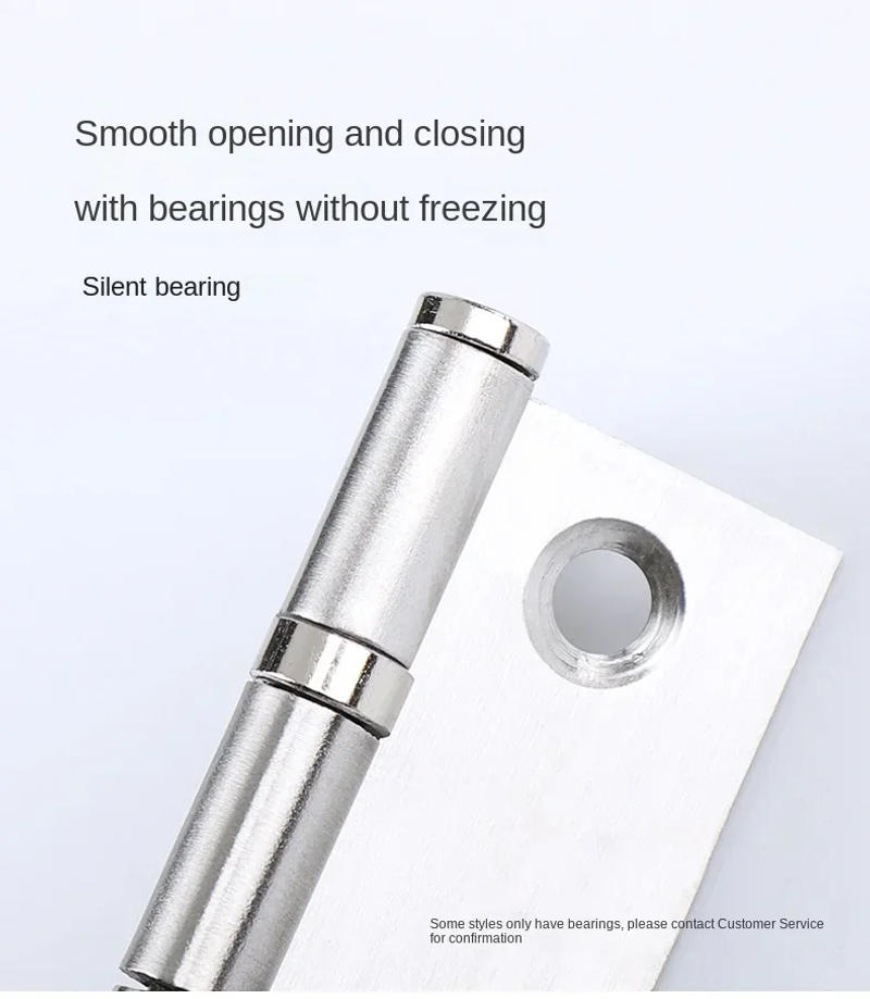 Description Picture 4 of itemStainless Steel Flat Hinge Door & Window Hardware Rustproof Hinge Polished Bearing Mute Hinge Cabinet Hardware