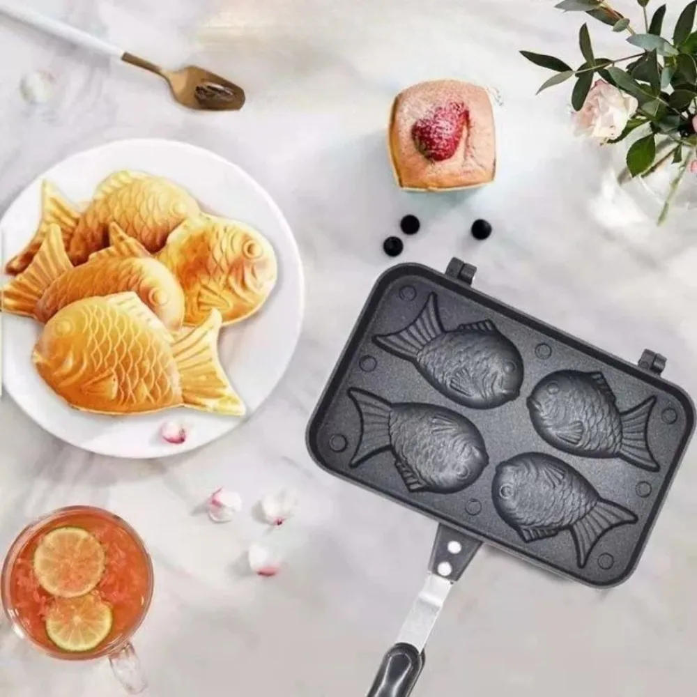 Description Picture 2 of itemTaiyaki Waffle Maker Bread Sandwich Cake pastry Baking Board Mold Making Ice Cream Dessert Baking Tools Kitchen Accessories
