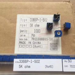 Original new 100% adjustable resistor 3366P-1-502 potentiometer precision adjustable 5K (SWITCH)