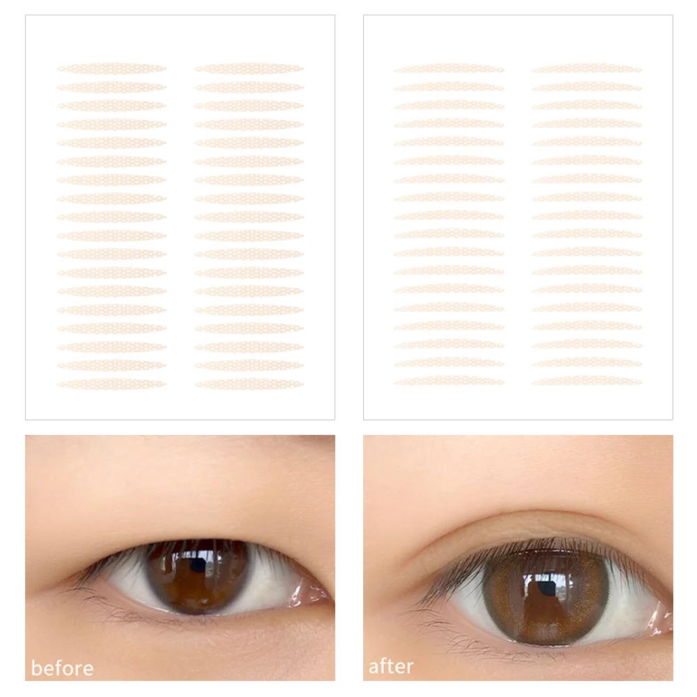 Description Picture 2 of itemInvisible Double Eyelid Sticker 6 Sheet Natural Waterproof Transparent Self Adhesive Mesh-Lace Slim/Wide Eyelid Tape Eyes Makeup